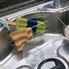 해결사의잡화점 싱크대 수세미망 주방싱크대거치대 싱크대정리, 1개