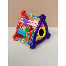 啟蒙早教寶寶三角架玩具, 20.5*18*18CM 橙, 1個