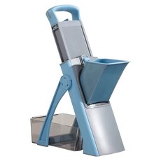 텐카이그레이 야채슬라이서 [식품안전관리 인증 제품] 다기능 채써는기계 절단기 만능 야채 커터 채썰기, 1세트, 블루