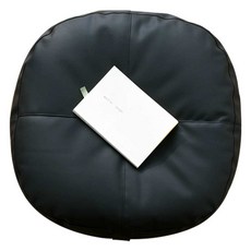 높은 방석 키높이 거실 바닥 두꺼운 좌식 레자 쿠션, 1개, 75.길이40x높이20cm피부친화성인가죽/블랙