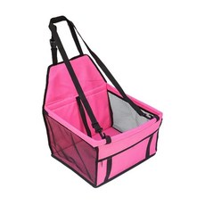 캐리어 도그 카시트 커버 애완동물 운반용 자동차 접이식 해먹 가방 소형견용 시트, 1개, 5. Magenta