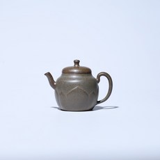 宜興 紫砂壺 蓮花 手制 沉香泥, 1個, 灰色