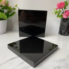 스피커 서브 우퍼 앰프 받침대 오석 선반 거치대 15x20x15CM, 40x40x1.5CM 천연 순수 검정, 기본 색상