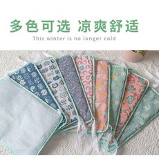 寵物涼席墊 貓狗夏季睡墊 籠內專用, 1個, 【冰絲款】隨機顔色,M（60*40cm）【第二件減2元】