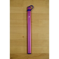 【山道具屋】Keith 鎧斯鈦 Ti5805 5818 輕量鋁合金筷套 17/19/23.5CM 筷子收納管, 1個, Ti5812-P(粉紅23.5CM筷套)