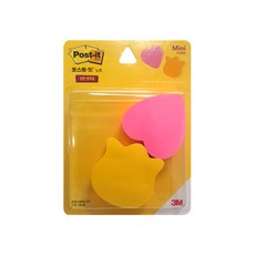 3M 포스트잇 강한 점착용 미니 모양노트 Mini-HT