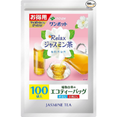 이토엔 쟈스민 티백 3.0g 100봉 한냄비 릴렉스 에코 티백, 1개, 100개입, 3g
