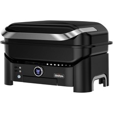 엘리트파이어 볼텍 스마트 전기 그릴 - 1500W 650F 실내외 바비큐 디지털 컨트롤 및 육류 프로브 발코니 파티오 RV용 올인원