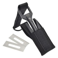 GHSHOP 스쿠버 다이빙 라인 커터 스노클링 나이프 수중 다이빙, 나일론, 검은색