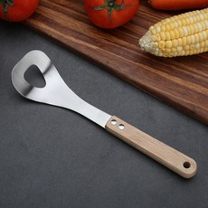 DFMEI 304不鏽鋼肉丸製作器木柄自制魚丸蝦滑廚房工具丸子手工食品級, 1個, 304不鏽鋼木柄肉丸製作器:如圖