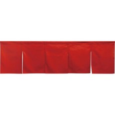 Noren 노렌 면 무지 5폭 매장용 가림막 175x50cm 레드