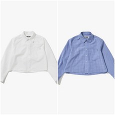 [AK플라자] [플랙진] 여성 스트레이트 크롭 셔츠 PWTF1LSL19W