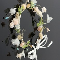 밀쿠네 플라워화관 화동헤어장식