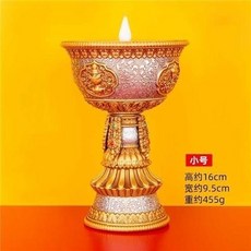 【開發票/統編】充電酥油燈 蓮花燭台 八吉祥 佛堂燈 長明燈 財神電子蠟燭LED 蓮花燈, 充電酥油燈-A款小號, 1個