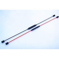 일체형 플렉스바 코어 강화 플렉시바 진동 흔들바, 레드, 일체형바