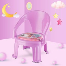 K桃園出 兒童餐椅帶餐盤寶寶吃飯桌叫叫椅嬰兒椅子餐桌靠背學坐塑料小凳子, 新款加厚【無盤】富貴紫