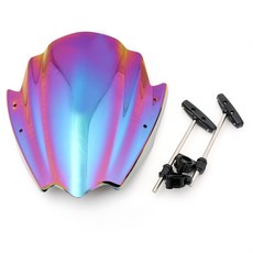 通用款造型抗壓擋風鏡-極限超快感，機車改裝配件，防風抗壓，提升騎乘舒適度, Iridium