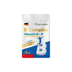 元綠生技 METAGREEN B Complex Vitamin B + 鋅 複方膠囊 男性配方, 1個, 30份