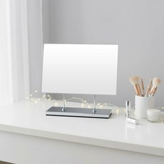 사각면치 탁상거울, 실버