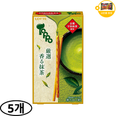 롯데 톳포 toppo 엄선한 말차맛 2봉입 사은품 추가증정, 5개, 72g