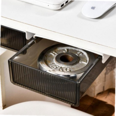 책상 테이블 슬라이딩 서랍 밑 정리 수납 소 59000EA 1EA, 블랙