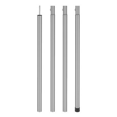 탈착식 텐트 지지대 로드 휴대용 해변 쉘터 타프 천막 폴 25mm 바람 저항 배낭 여행 캠핑 액세서리, 01 CHINA, 02 Silver