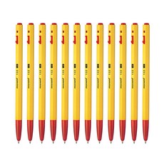 모나미 모나미 153 볼펜 (12자루), 1.0레드