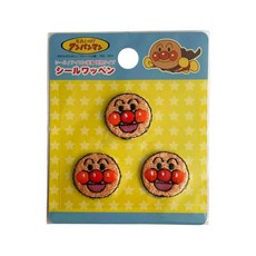 날아라 호빵맨 페이스 쁘띠 스티커 와펜 3pcs
