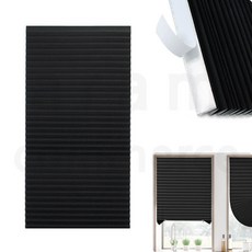 창문에 붙이는 블라인드 암막 불라인드 90x240cm BK 창문블라인드 붙이는암막블라인드