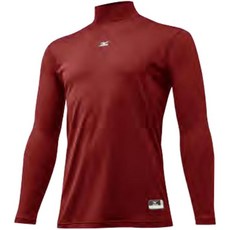 [미즈노 야구복] 미즈노 미즈노 남성용 야구 긴팔 플리스 안감 하이넥 언더셔츠 (12JA5P1214)