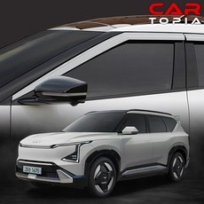 기아 EV5 썬바이저 스모그 선바이저 자동차 빗물받이 몰딩 용품, B_ 크롬 썬바이저