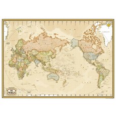 세계지도(행정골드)(한글판)(중형)(양면코팅형), 좋은지도