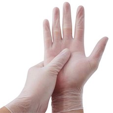 과학실험용 약품보호 PVC 일회용장갑 10켤레 1인가구 작업용 배변처리 학교급식 식당, M, 2세트