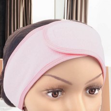 화장용 헤어밴드 미용 앞머리 미용소품 세수 머리띠 샤워, 핑크