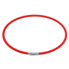 야구선수목걸이 운동선수 테니스 스포츠 스타일 야구 남녀공용 자석 골프 팔찌 목걸이., 1개, 빨간색 50cm