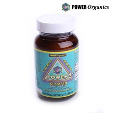 Power Organics Klamath Blue Green Power 3+ 藻類超級食物混合標籤, 160顆, 1罐