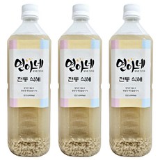 [연아네] 유기농 엿기름 유기농 설탕 수제 전통 식혜 1L, 3개