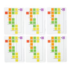Really Good Stuff Beginning Long Division 드라이 지우개 보드 - 6개, Really Good Stuff Beginning Lo