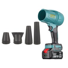 吹水機 無刷 暴力鼓風機 無刷涵道暴力機 暴風機 空氣砲 吹風 鼓風機 無刷 暴力吹水機 洗車吹水 除塵 渦輪 一電一座充一工具箱, 1套