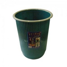 줄무늬휴지통 (소) 원통휴지통 청소용품, 줄무늬, 1개