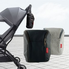 유모차 방수 가방 기저귀 정리함 보조가방 보온보냉 미니, 필수선택_블랙, 1개
