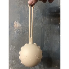 小萌獅鈴鐺造型矽膠奶嘴收納包，莫蘭迪色系奶嘴收納盒，適用香草奶嘴與BIBS奶嘴, 1個, 重乳奶茶, 重乳奶茶