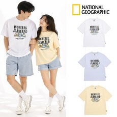 [백화점 정품] 내셔널지오그래픽 NATIONALGEOGRAPHIC 리젠아스킨 트래블 그래픽 세미오버 반팔티셔츠 N252UTS080