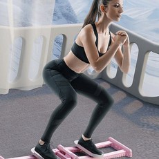 슬라이딩 보드 홈트 레그 스쿼트 균형 발판 다리찢기 매트, GT 블루