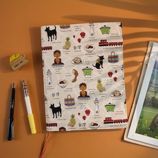 珠友 SC-01807【限定版】可調式書衣/雜誌適用/書皮/書套/本子保護套好好逛文具小舖, 1個, 04台灣風情