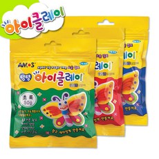 [아모스] 탱탱아이클레이 50g / 칼라점토 아이클레이만들기, 파랑, 1개