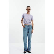 ZARA 자라 진주 리본 매듭 니트 재킷 - 라벤더[1473005439]