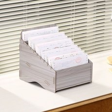 영수증 정리함 분류함 보관함 편지 용지 수납 배달 재무 봉투 회계 문서, 1개, N. 0 영수증함 호두