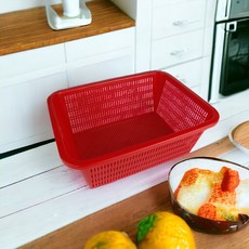 플라스틱 깊은 사각소쿠리 7호 다용도 바구니 정리함, 색상랜덤, 1개