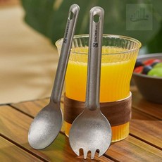 조은두리 포크숟가락 캠핑수저 티타늄, 숟가락